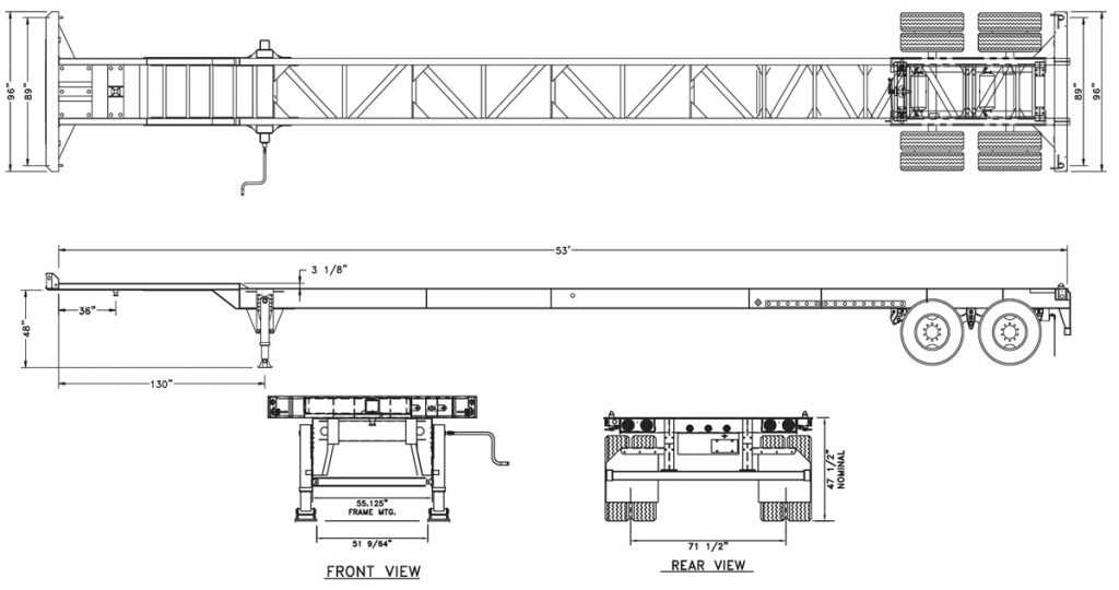 intermodal chassis parts diagram