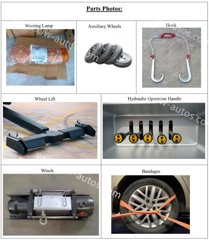 tow truck parts diagram