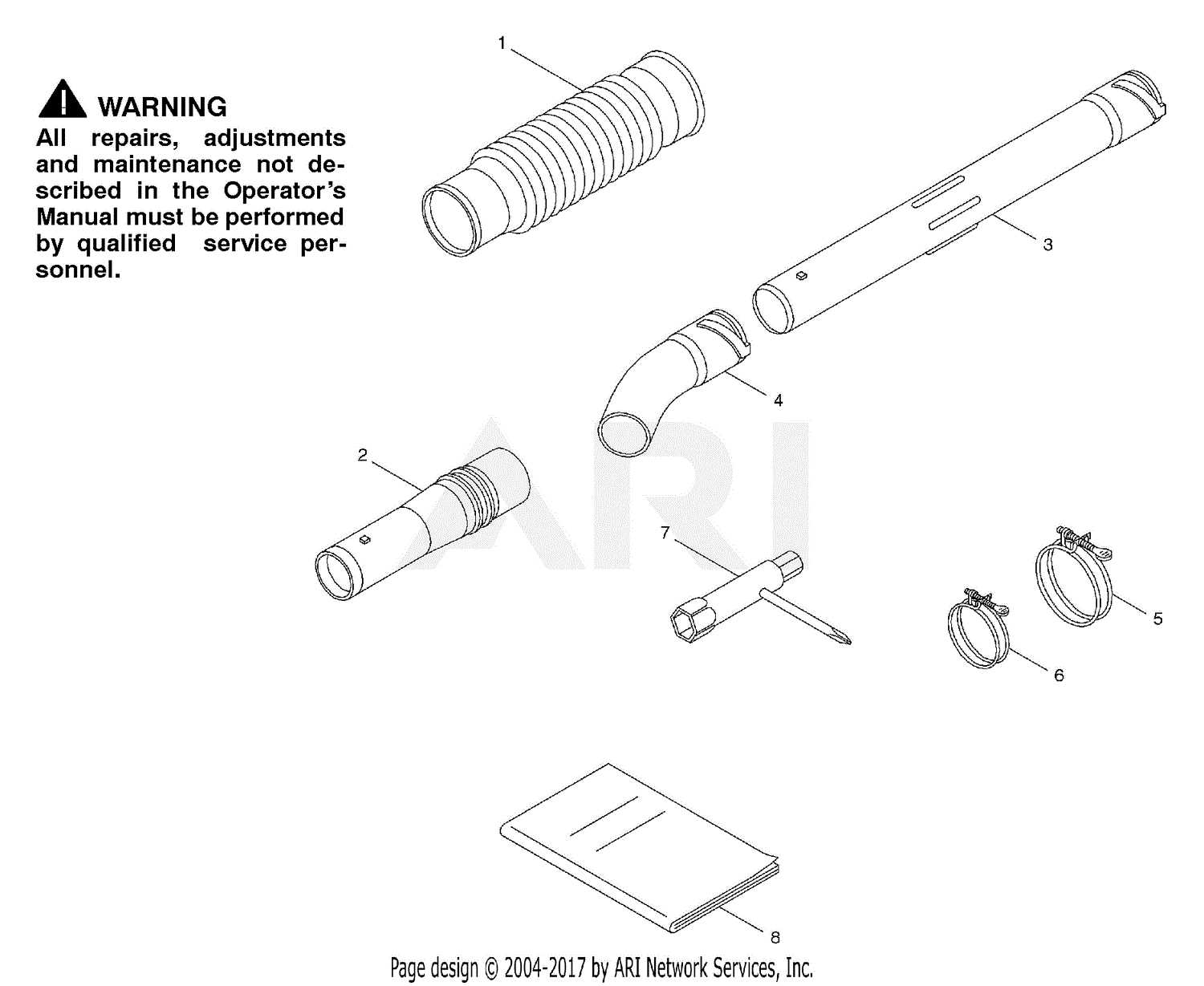 stihl br600 leaf blower parts diagram