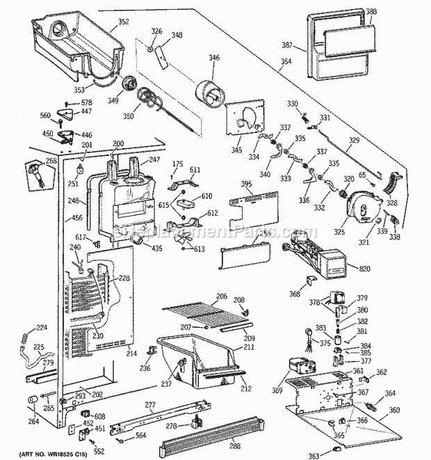 ge refrigerator ice maker parts diagram