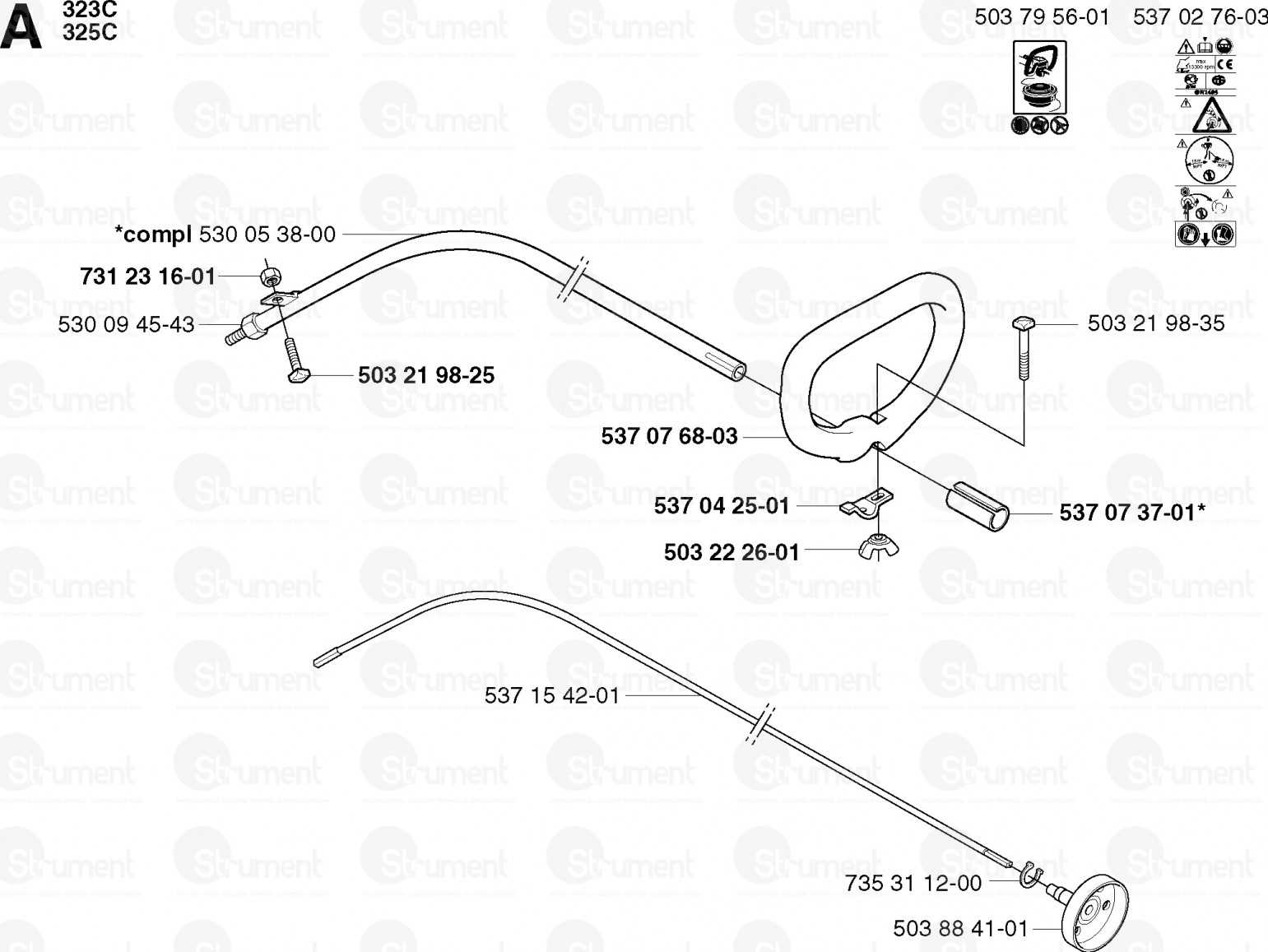 husqvarna 129lk parts diagram