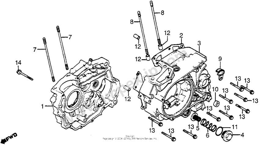 honda atc 200 parts diagram