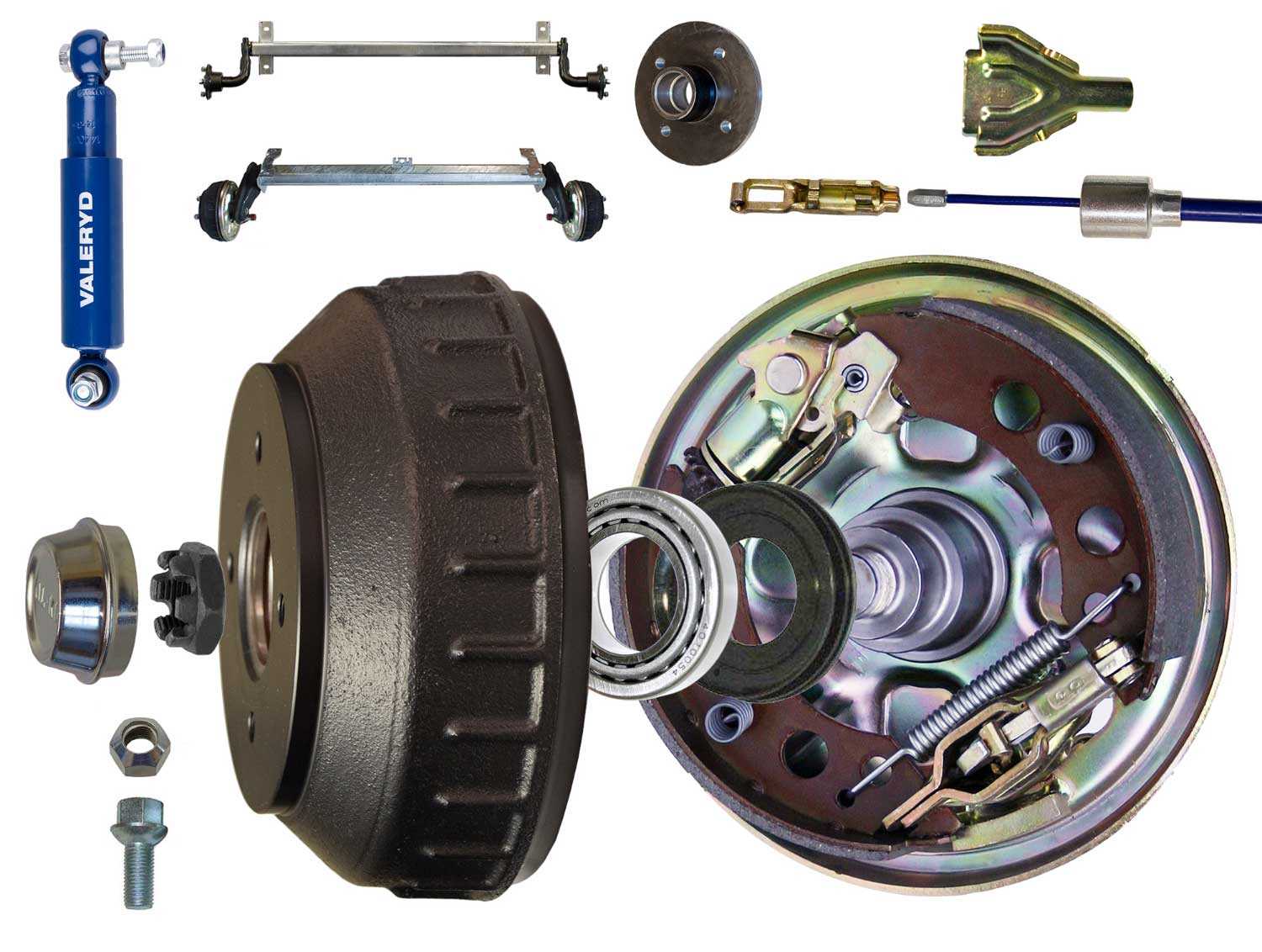 trailer brake parts diagram