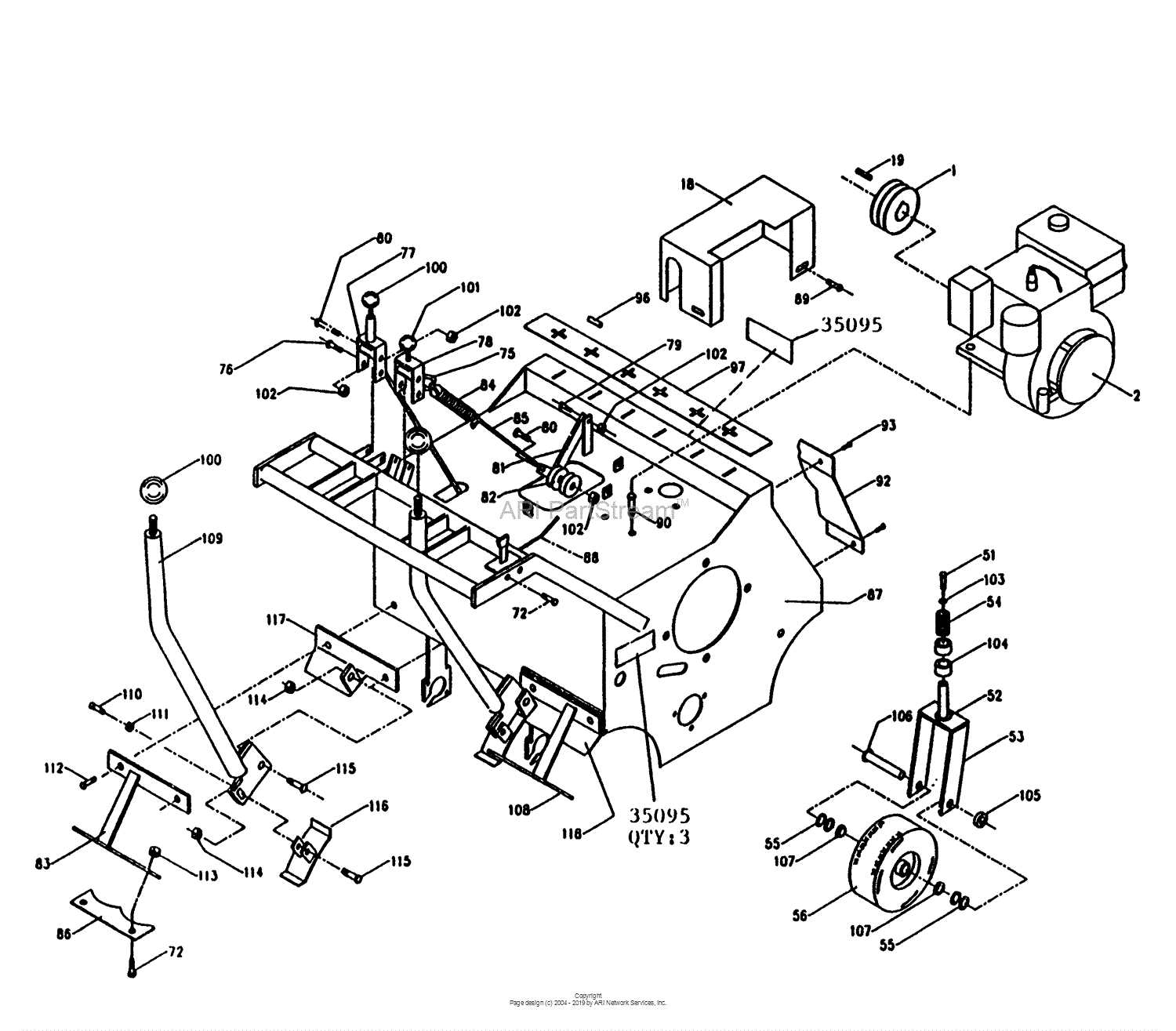 aerator parts diagram