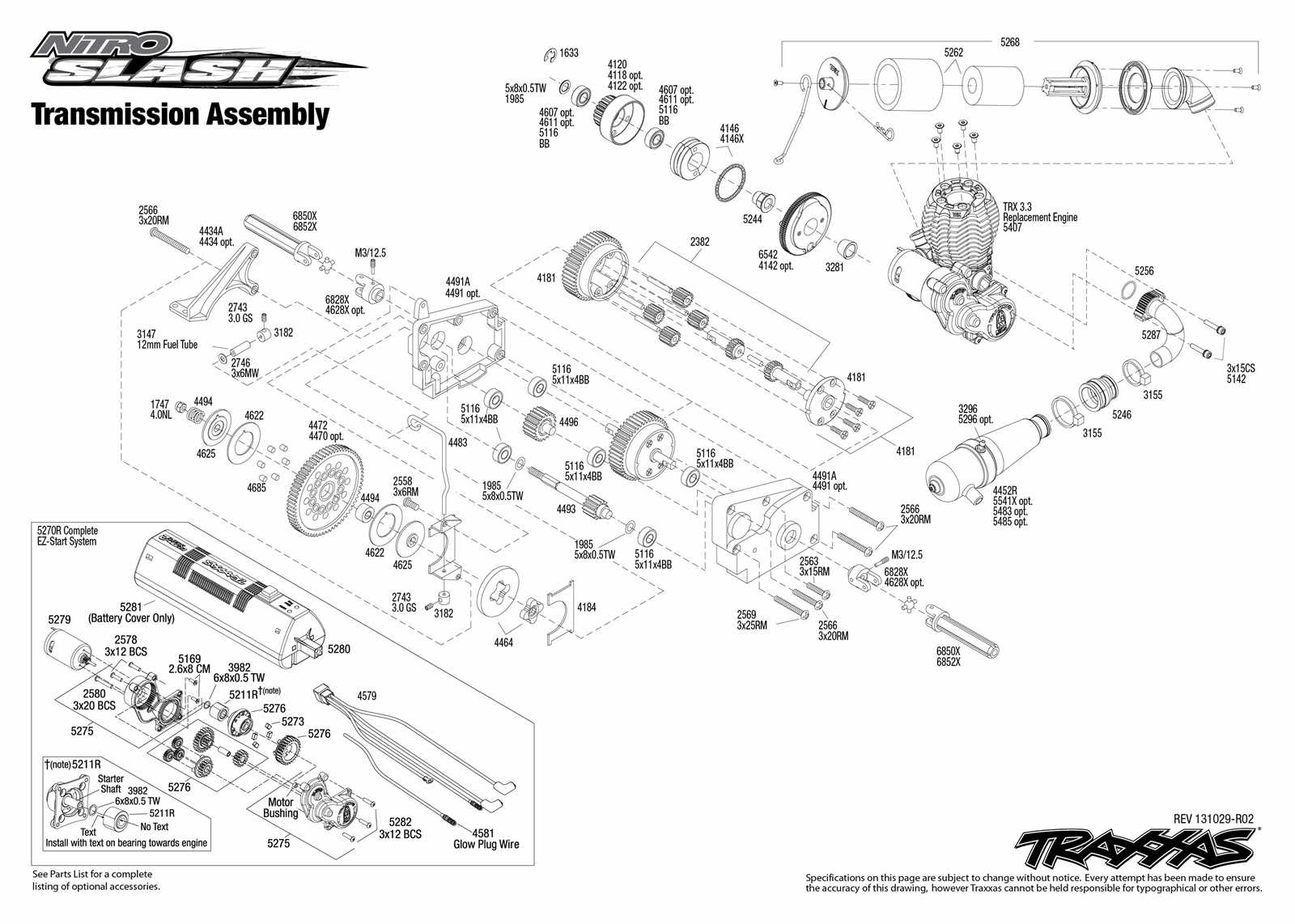 traxxas nitro slash 2wd parts diagram