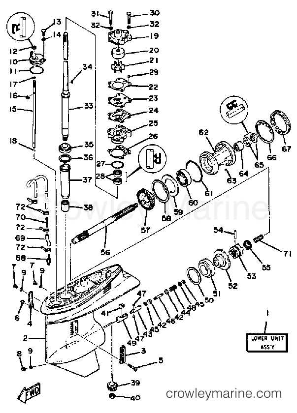 yamaha 70 hp outboard parts diagram