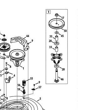 murray 42 inch deck parts diagram