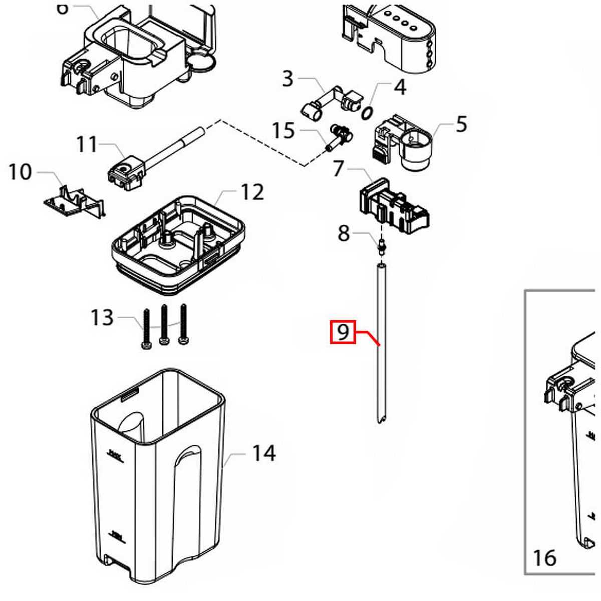 saeco minuto parts diagram