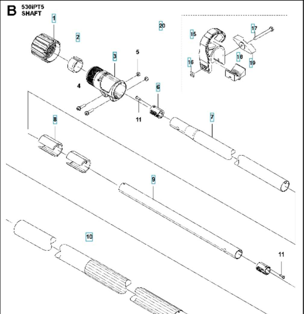 pole saw parts diagram