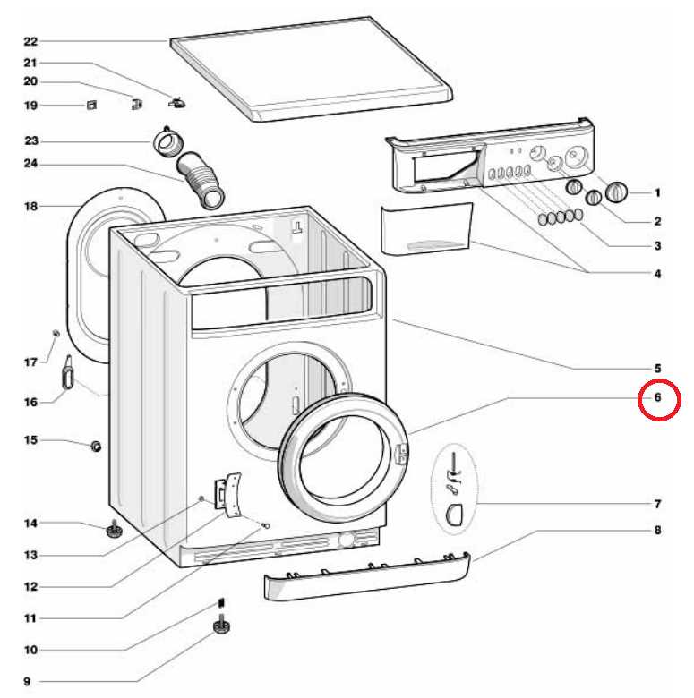 lg front load dryer parts diagram