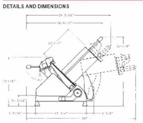 meat slicer parts diagram