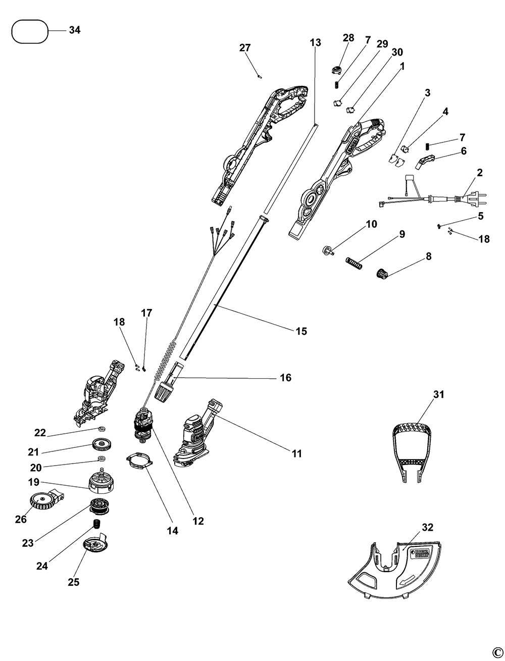 ryobi weed wacker parts diagram