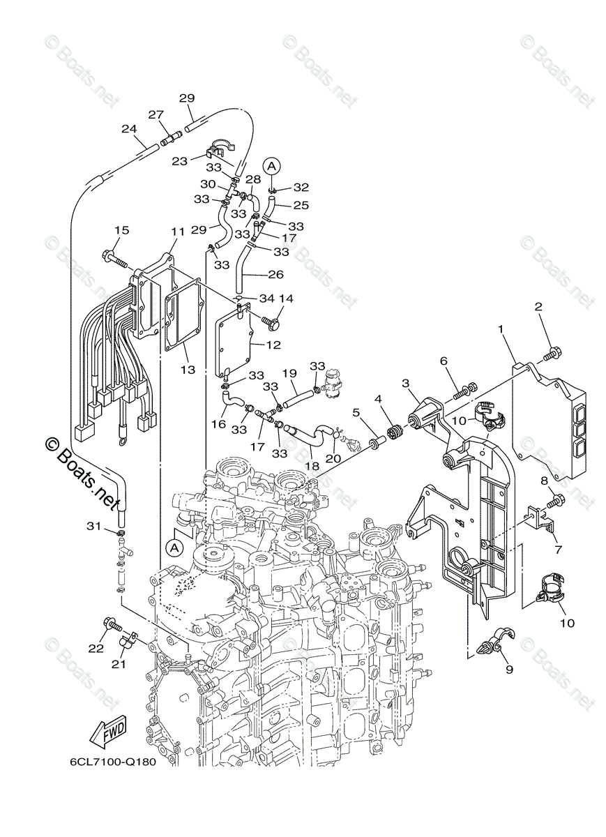 yamaha 250 outboard parts diagram