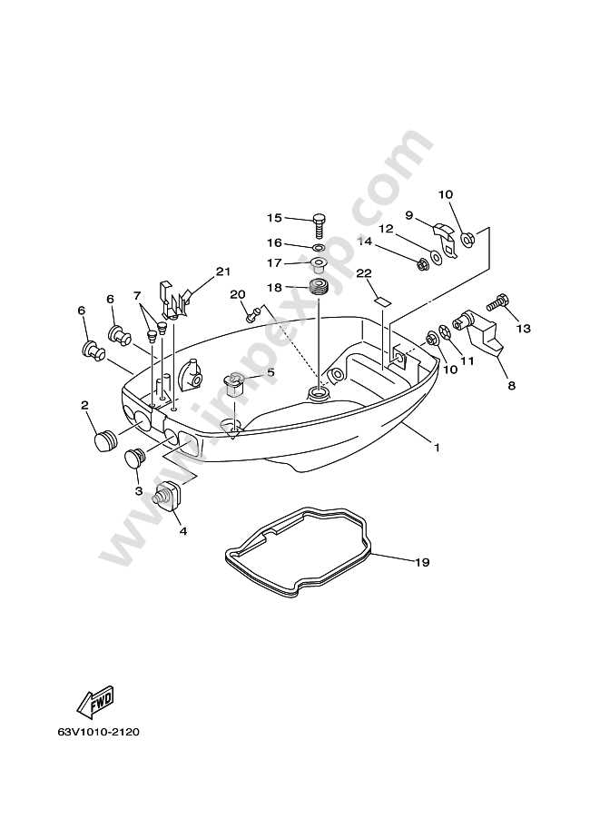 yamaha 9.9 outboard parts diagram