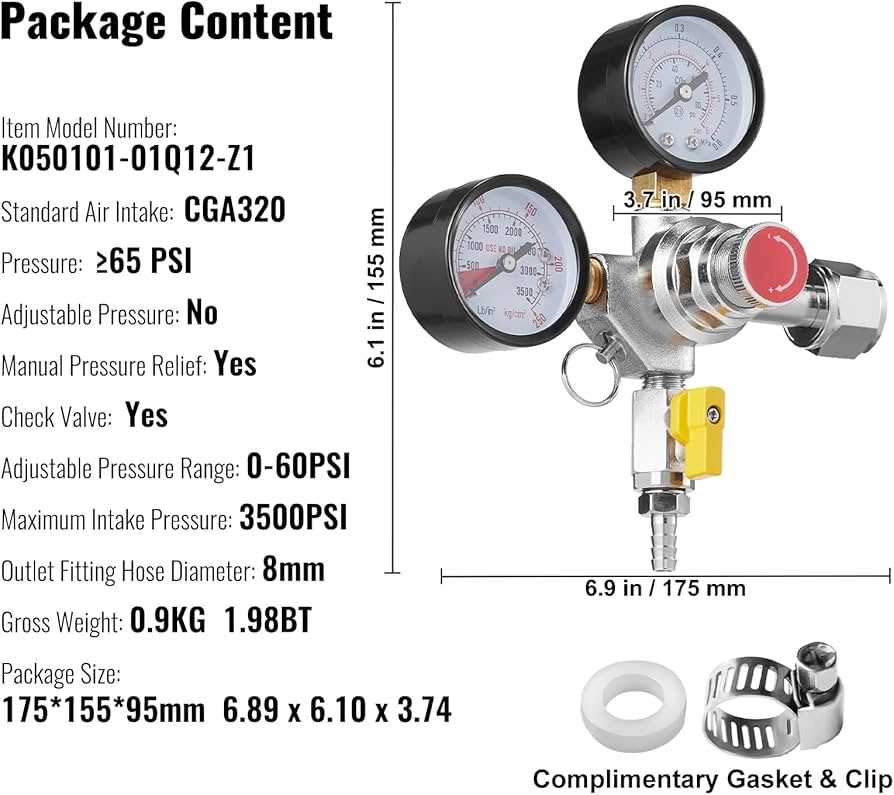 co2 regulator parts diagram