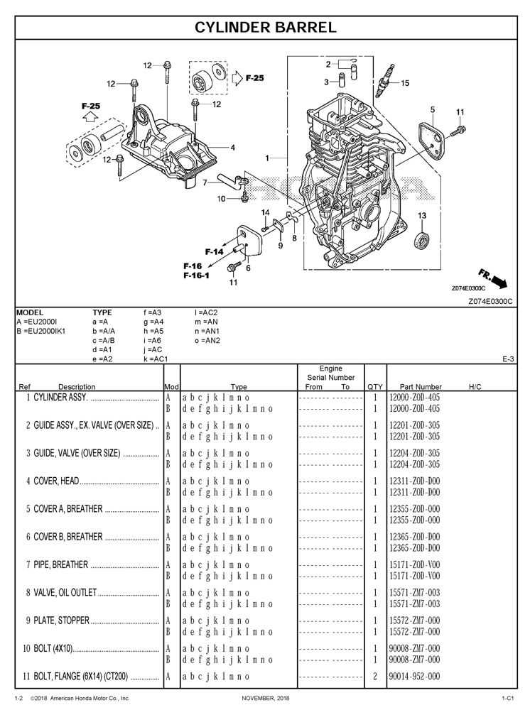 honda generator eu2000i parts diagram