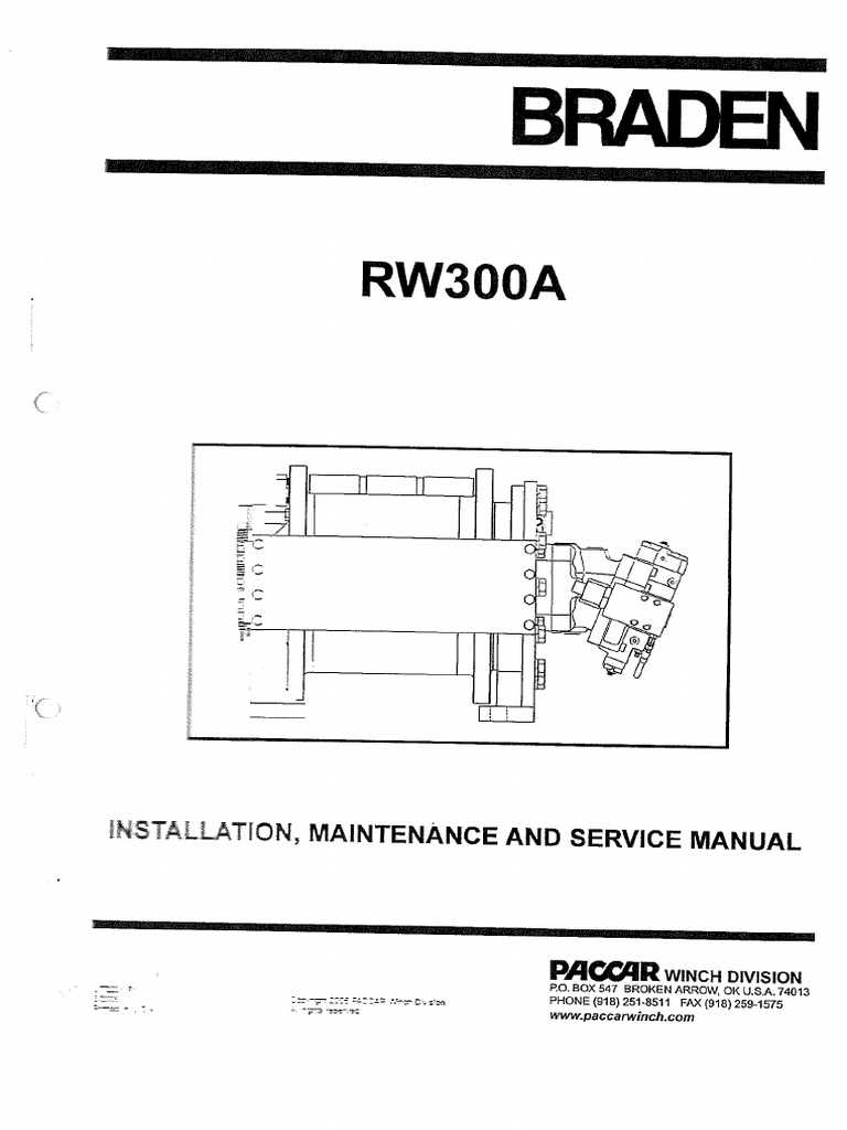 braden winch parts diagram