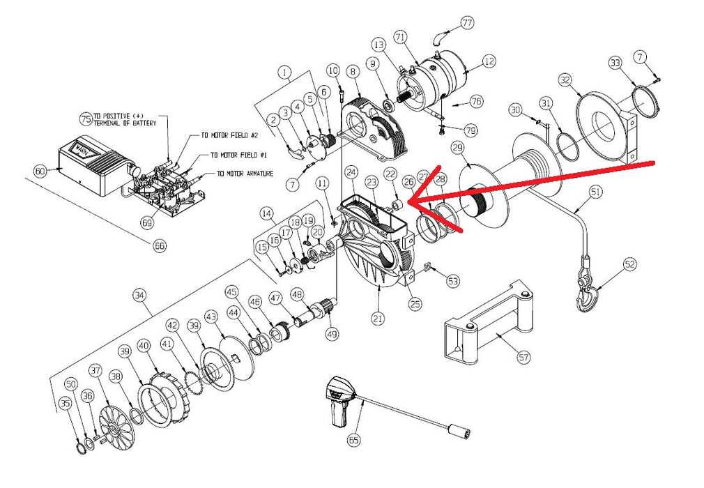 warn 8274 parts diagram