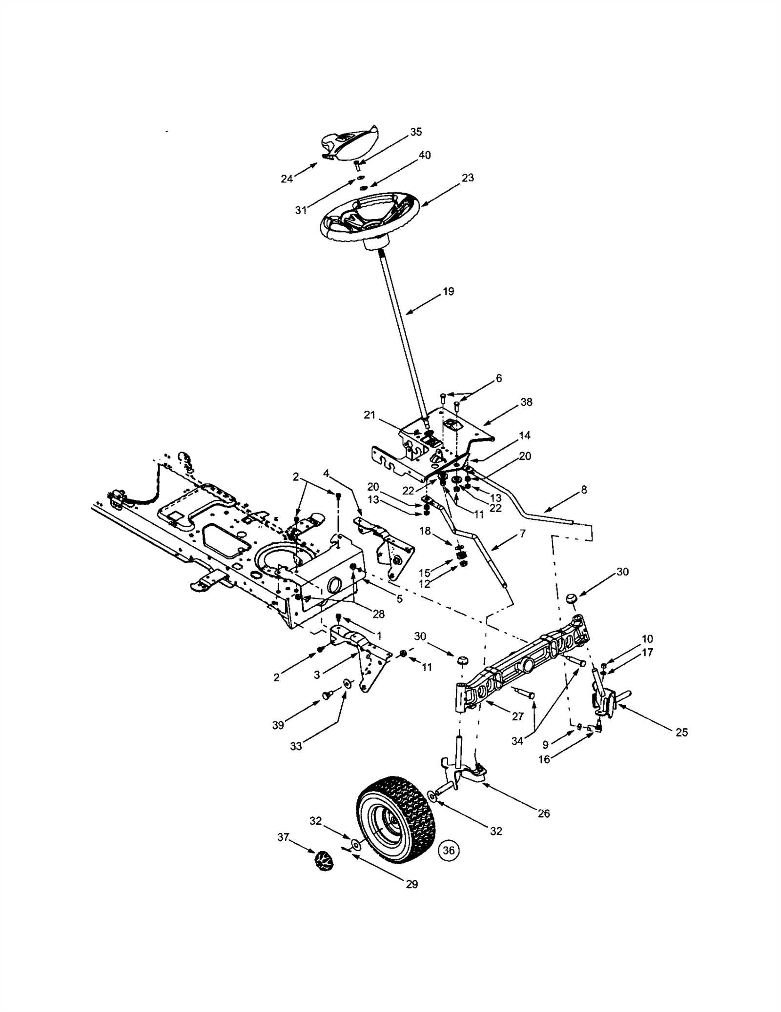 troy bilt pony parts diagram