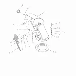 parts of a snowblower diagram