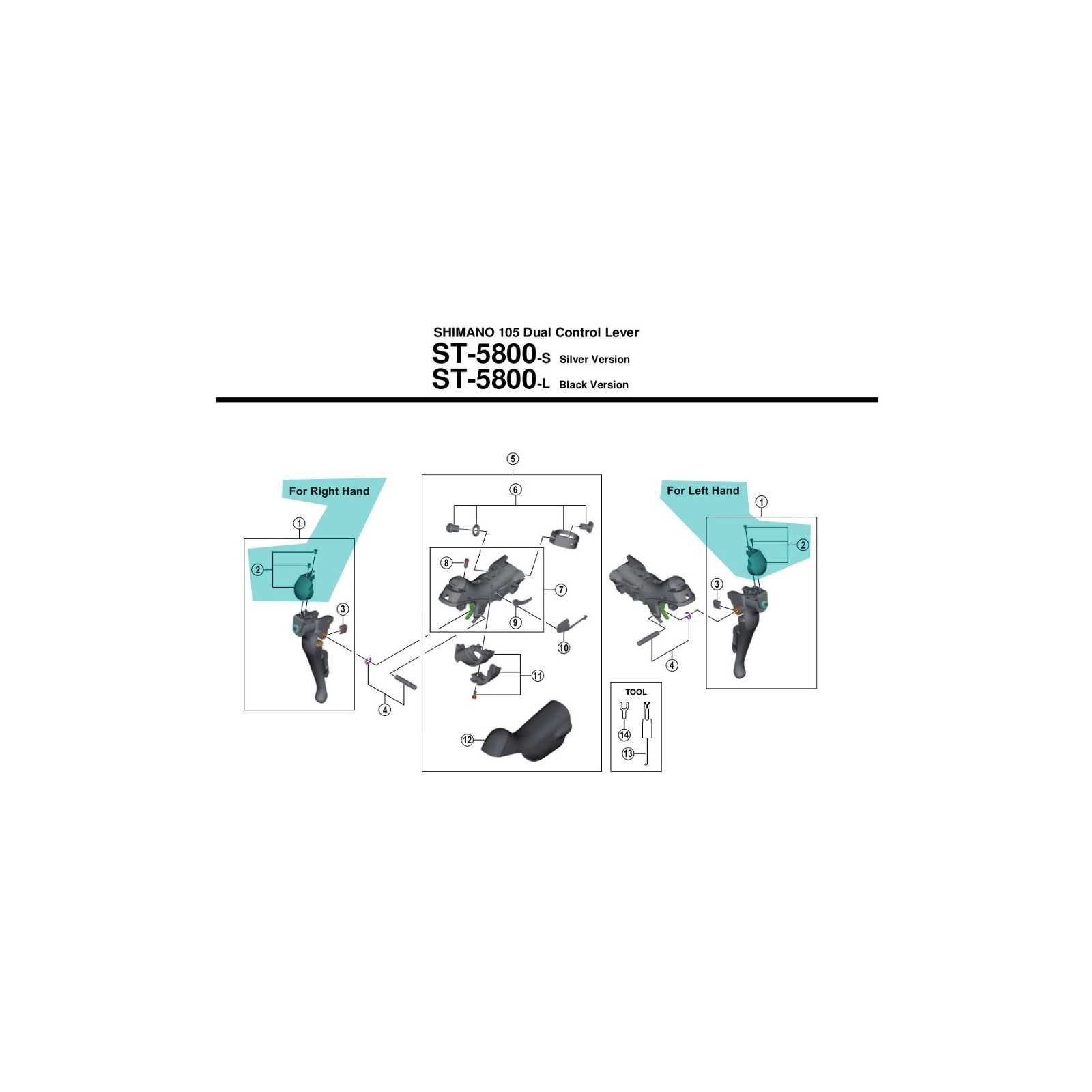 shimano shifter parts diagram