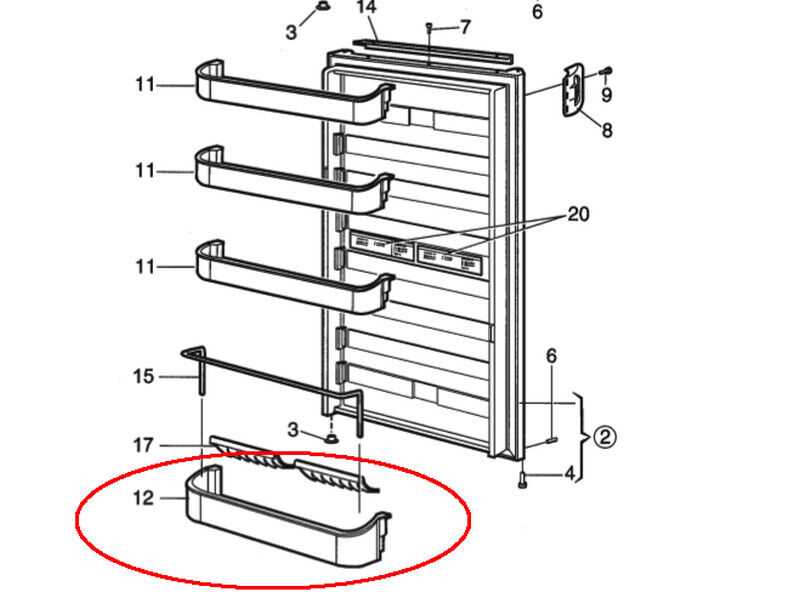 dometic fridge parts diagram