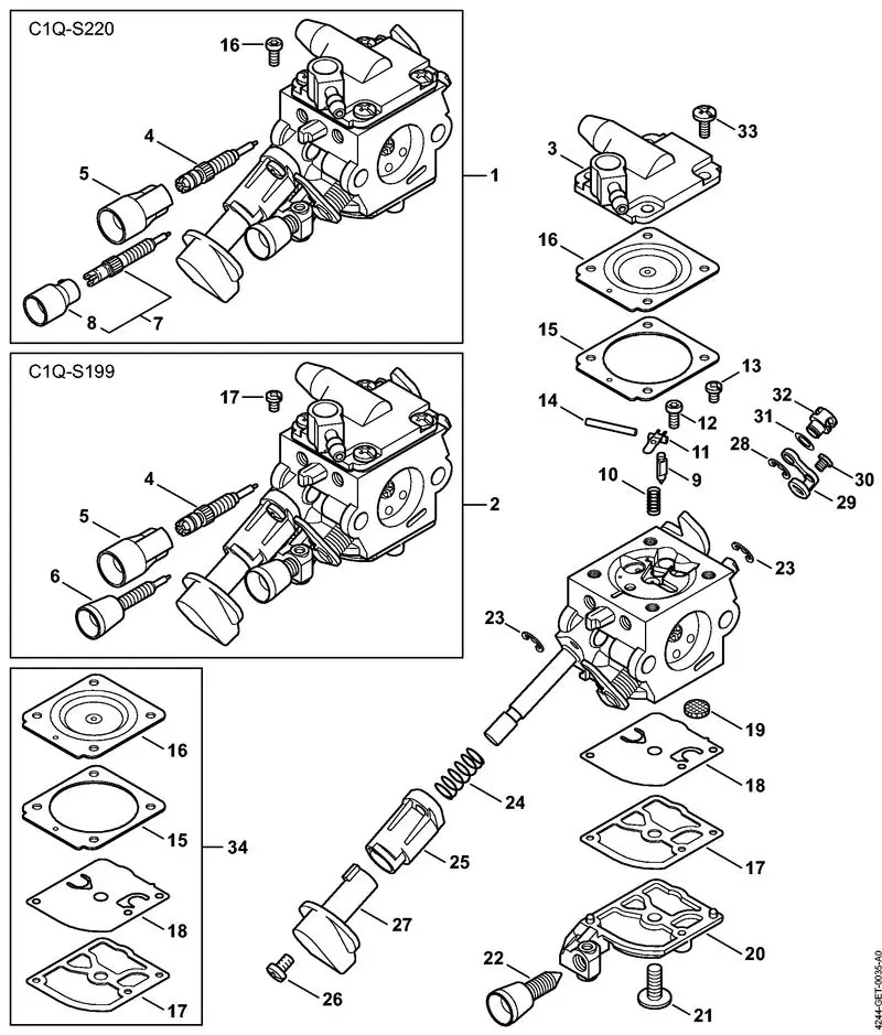 stihl hl75k parts diagram