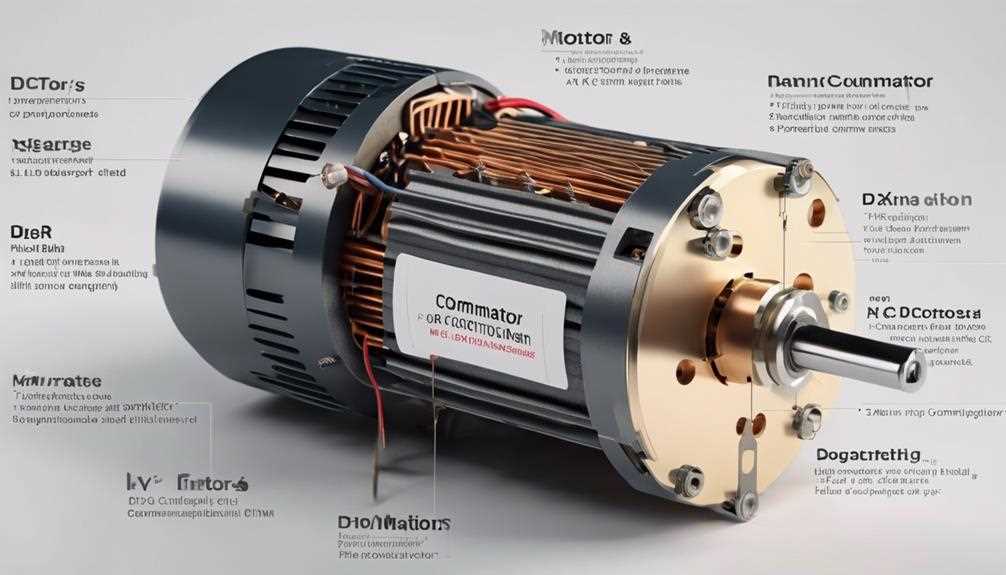 dc motor diagram with parts