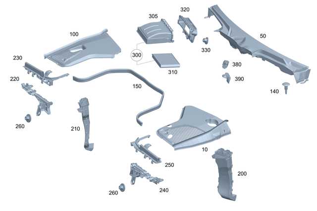 mercedes engine parts diagram