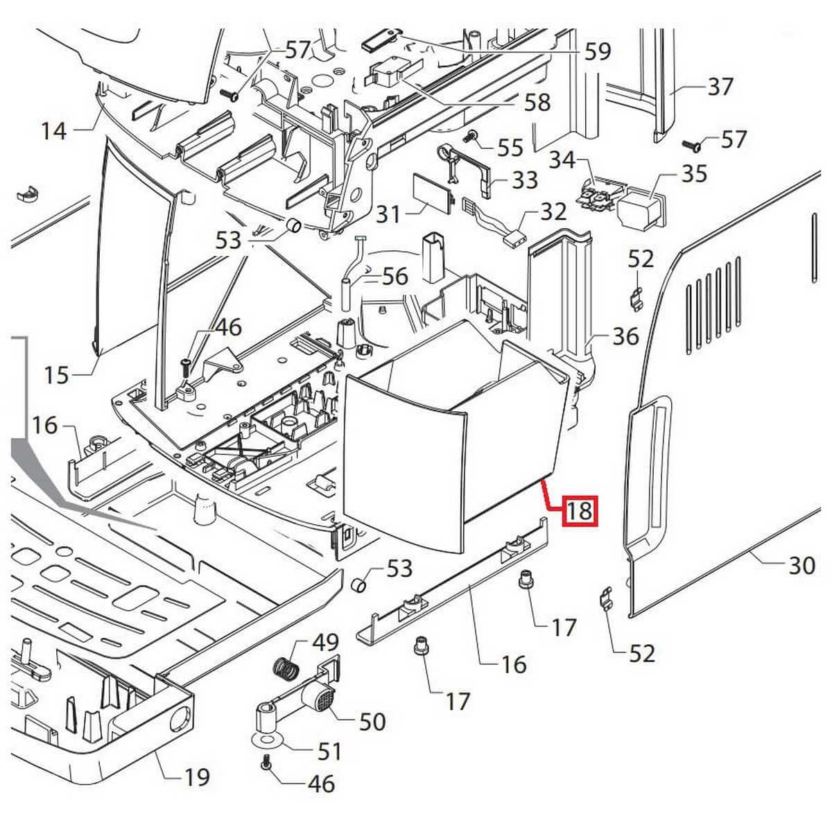 saeco intelia parts diagram