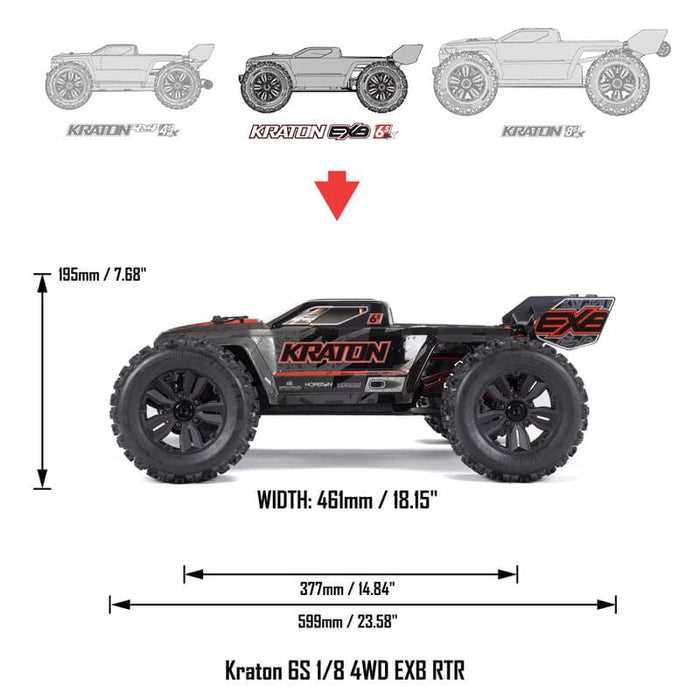 arrma kraton 6s parts diagram