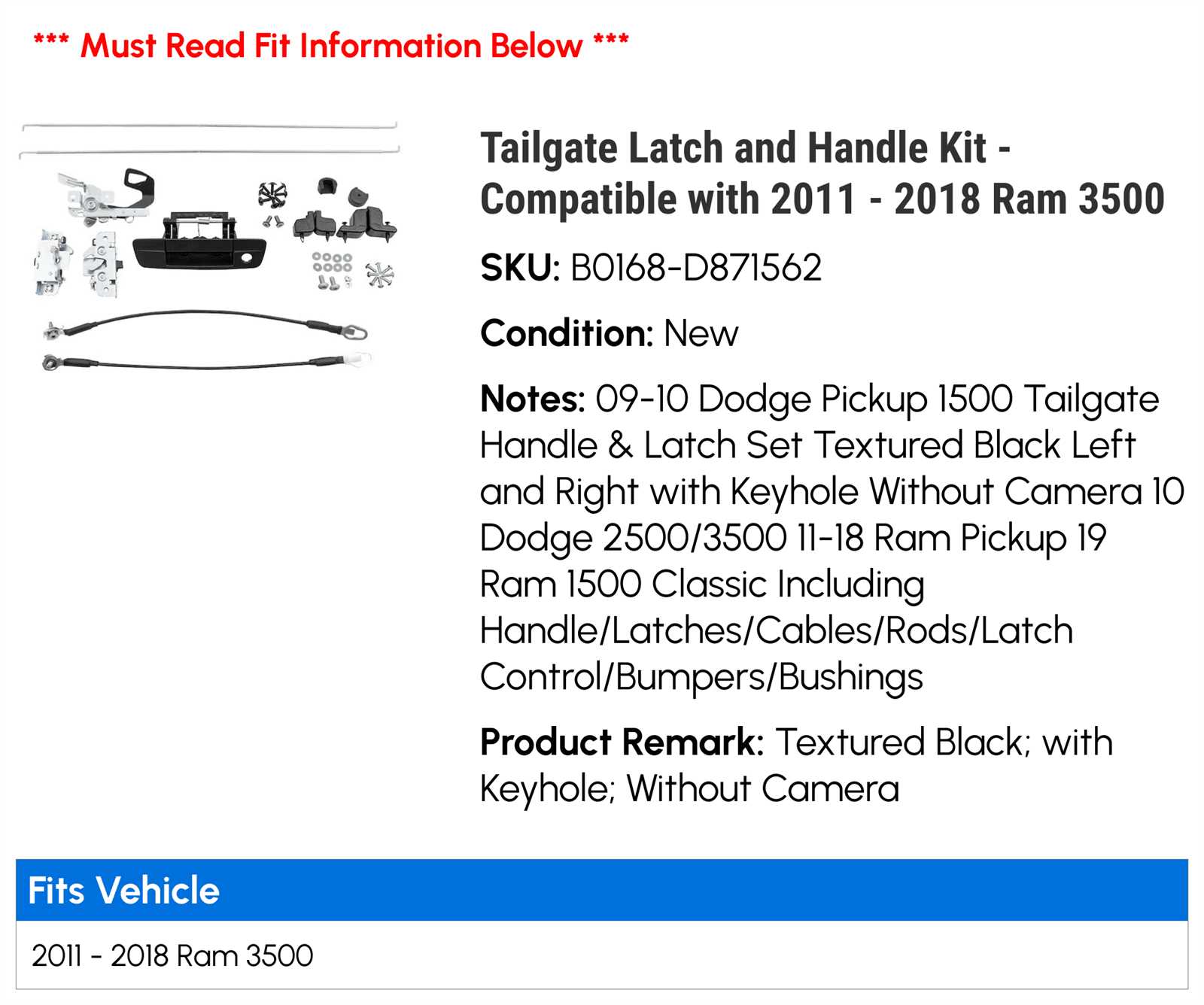 dodge ram tailgate parts diagram