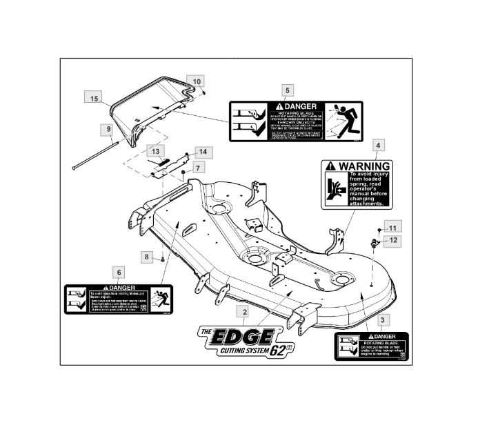 john deere la145 mower deck parts diagram