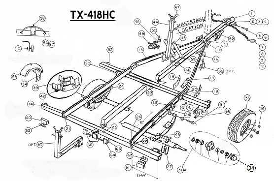 utility trailer parts diagram