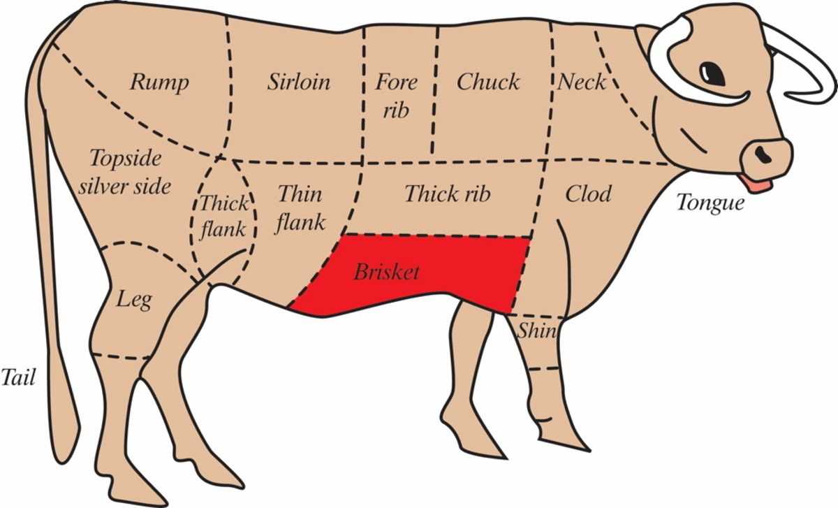 parts of beef diagram