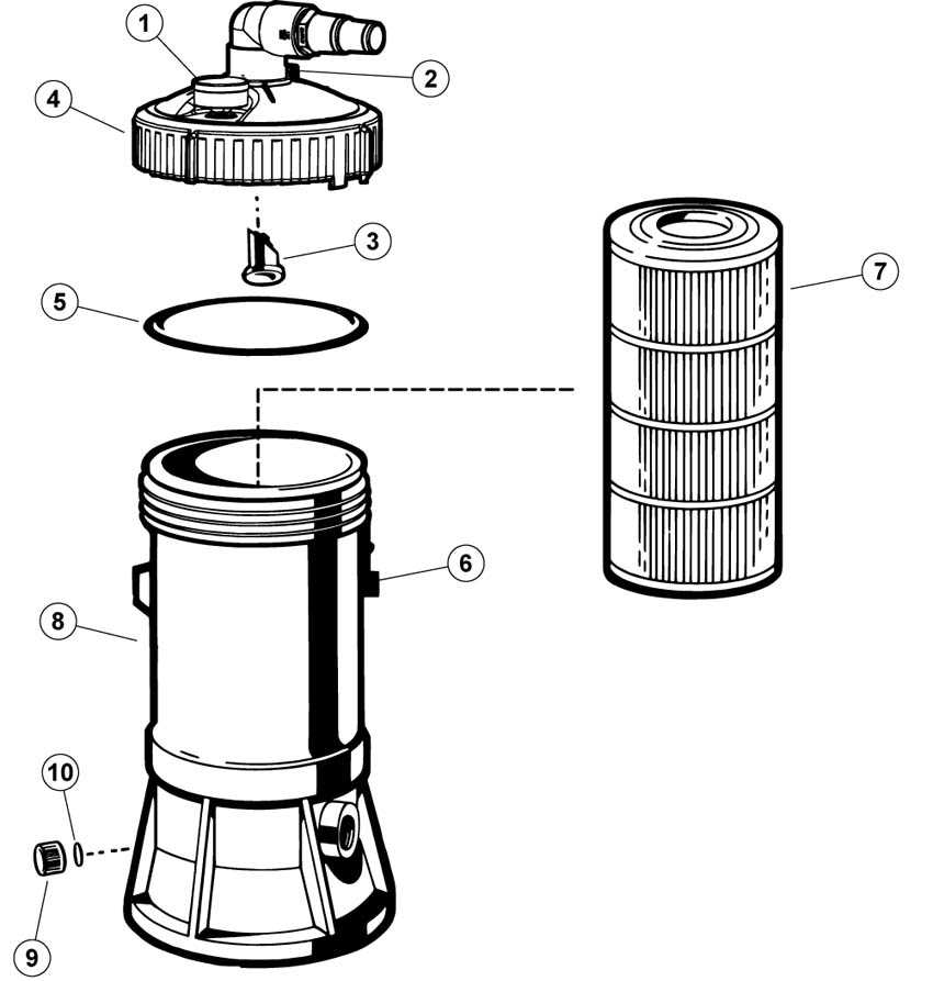 pentair pool filter parts diagram