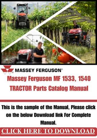 massey ferguson 1533 parts diagram