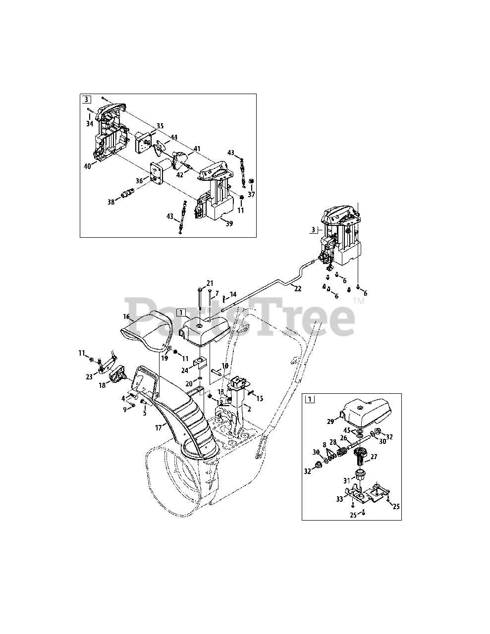 troy bilt snowblower parts diagram