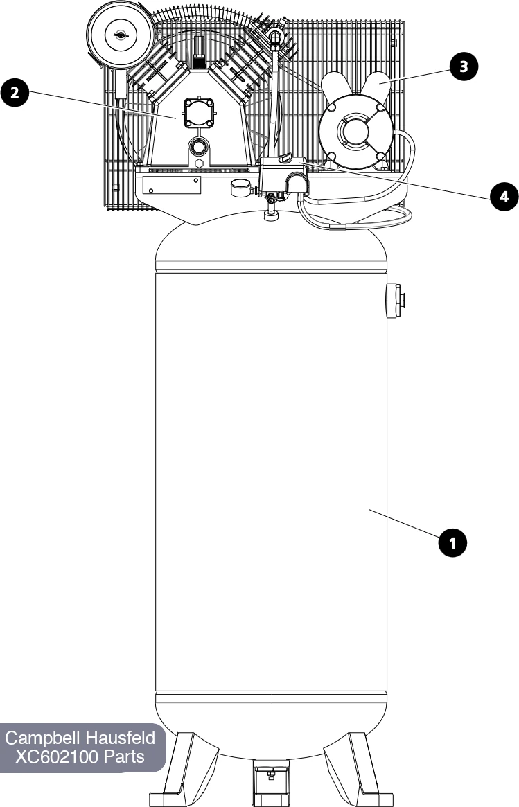 20 gallon campbell hausfeld air compressor parts diagram