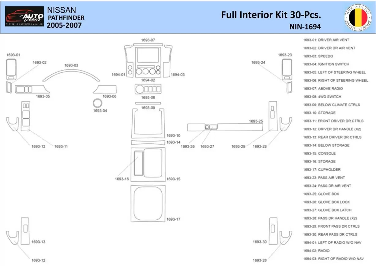 pathfinder parts diagram