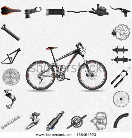 full suspension bike parts diagram