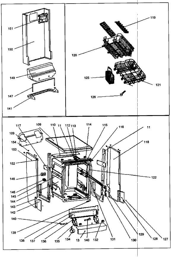 danby dishwasher parts diagram