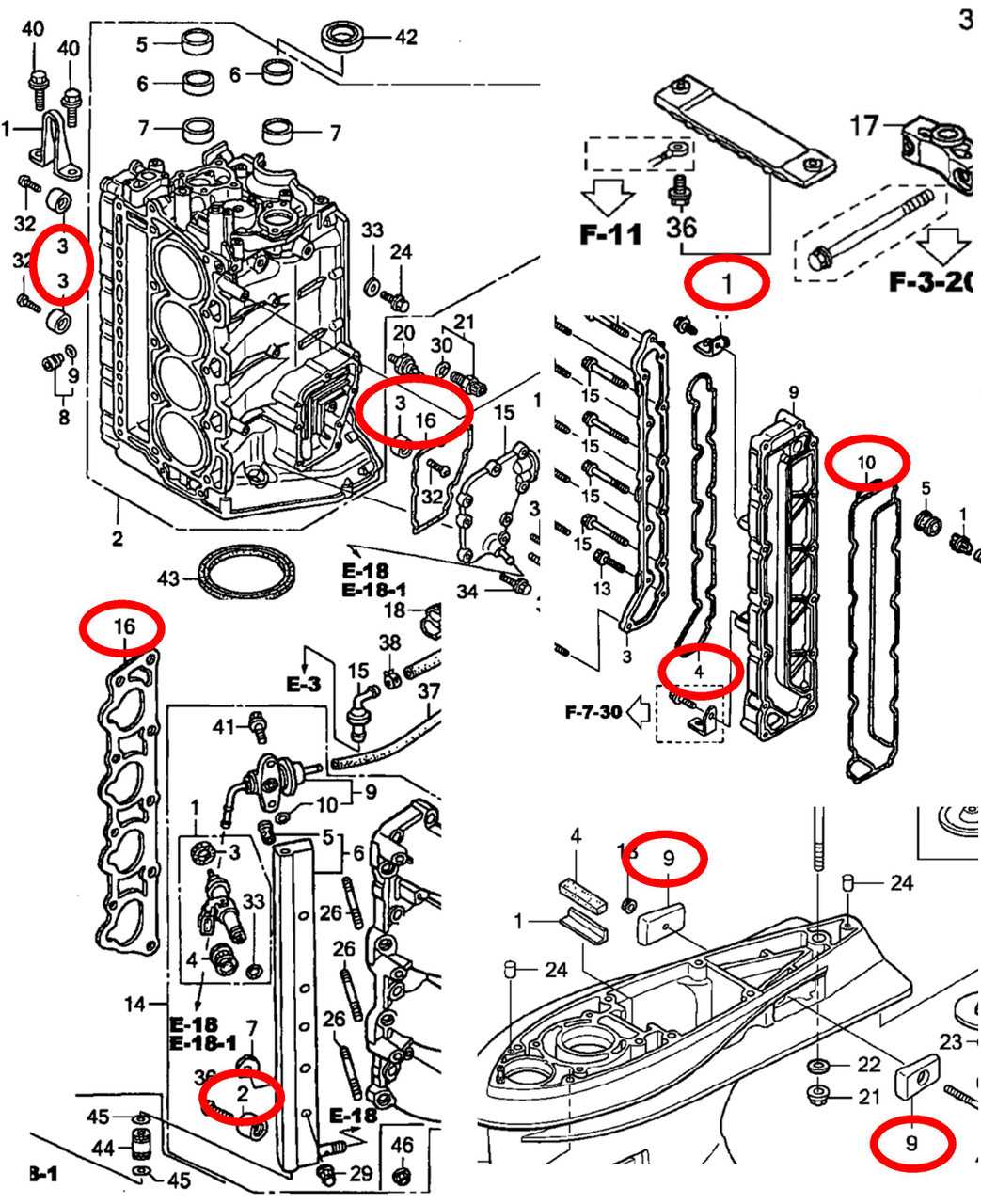 mercury optimax 150 parts diagram