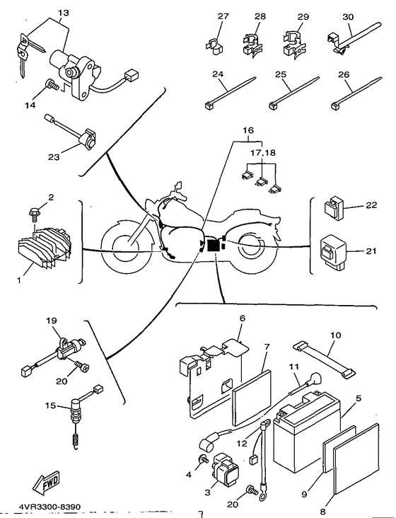 yamaha v star 650 parts diagram