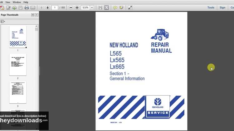 new holland lx665 parts diagram