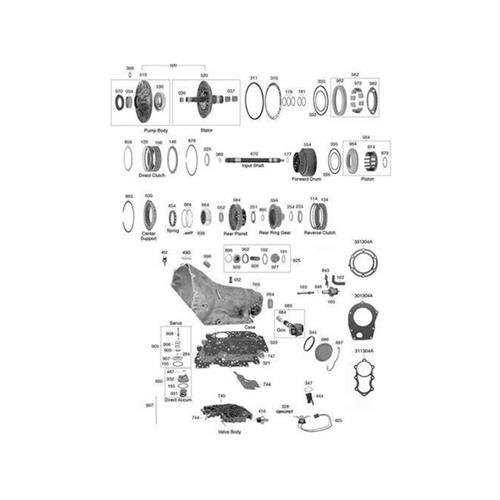 ford c6 transmission parts diagram