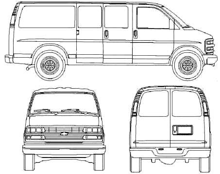 chevy express van parts diagrams