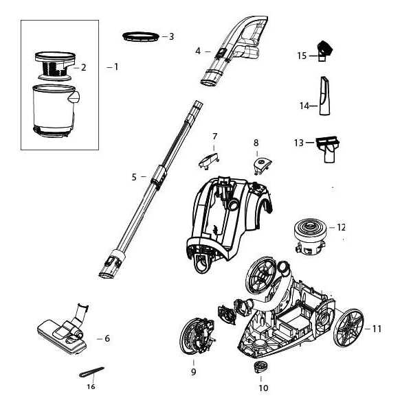 bissell 1240 parts diagram