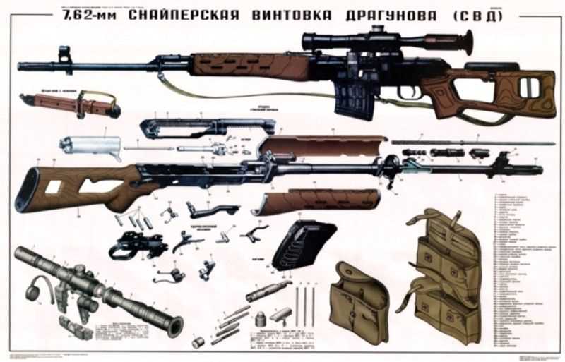 sniper rifle parts diagram