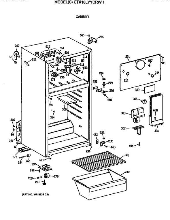 hotpoint fridge parts diagram